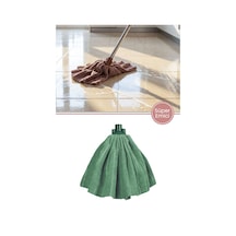 Flora F957 Süper Emici Mikrofiber Mop Jumbo, Fayans Ahşap Tüm Yüzeylerle Uyumlu Yedek Mop Başlığı Çok Renkli