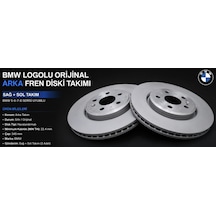 Bmw Logolu Arka Fren Diski Takımı G30 G11 G12 G15 34216896672 34216896673