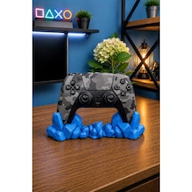 Veriqo 3d Ps5 Uyumlu Gamepad Standı Kristal Tasarımlı Oyun Kolu Tutucu Masaüstü Controller Standı Mavi