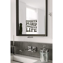 Positive Mind Motivasyon Dekoratif Ayna/cam Yazı Etiket Sticker 18x22cm Siyah