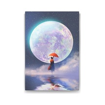Ayrex Muhteşem Ay Ve Kadın Tablosu - 60x90cm Diğer