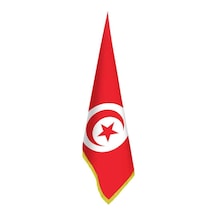 Tunus Bayrağı -ofis-makam-toplantı Odaları - Saçaklı Makam Bayrağı 1