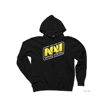 Csgo Natus Vincere Navi Team Siyah Fermuarlı Kapşonlu Sweatshirt