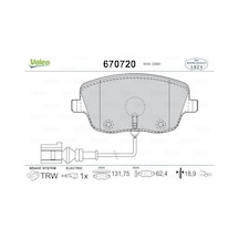 Skoda Fabia 1999-2008 Arası 1.9 Tdı, 2.0, 1.4 16v Valeo Marka Ön Fişli Balata