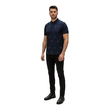 Lacaton Erkek 26-0307 Polo Yaka Lacos T-shirt Lacivert Lacivert