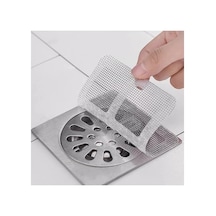 Banyo Gider Süzgeci, 10 Adet Saç Yakalayıcı İle Tıkanıklık Önleyici Altın