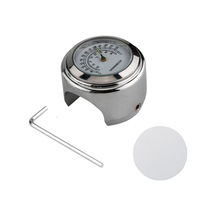 Evrensel Motosiklet Gidon Ölçer Bisiklet Termometresi Gümüş