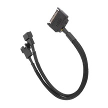 Sata Power To Fan Çevirici 2 Port Y Pin Pwm Çoklayıcı Fan Kablosu