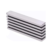 Güçlü Neodyum Mıknatıs 60x10x3 Mm 5 Adet