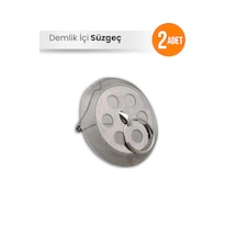 2 Adet Demlik Içi Süzgeç - Çaydanlık Süzgeci Krom