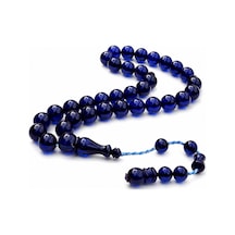 Sıkma Kehribar Tesbih 12 Mm Sıralı Sistem Püsküllü Usta İşçilik Hediyelik Ahşap Kutulu Şık Tasarım Lacivert - 878933747 Lacivert - 878933747 Lacivert