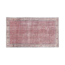 El Dokuması Vintage Yün-pamuk Naturel Halı 13539 161 X 276 Cm Çok Renkli