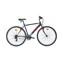 Active 280 V - 28 Jant 21'' 52cm L Kadro Şehir Bisikleti - Mat Siyah / Koyu Gri Kırmızı Siyah-turkuaz-mercan-beyaz