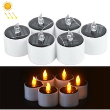 Cbtx Bahçe Aydınlatma 6 Pcs Güneş Enerjili Mum Lamba, Sıcak Beyaz Işık Led Enerji Tasarruflu Atmosfer Gece Lambası