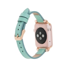 Bouletta Apple Watch Uyumlu Deri Kordon 42-44-45Mm Ferro Brn7 Yeş