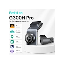 +360 Botslab G300H Pro ADAS 3K Ön+Arka WiFi+GPS 150° Geniş Açı Gece Görüşlü Araç İçi Kamera Dash Cam
