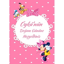Minnie Mouse Afiş,karşılama Panosu Branda Prens Hdts1014 +3