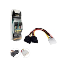 S-link Sata Power Kablosu İkili 15 Cm Slx-312