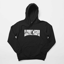 Electric Wizard Text Siyah Kapşonlu Sweatshirt Hoodie