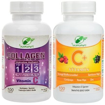Hidrolize Collagen Tip 1-2-3 Vitamin C 100 Tablet 2Li Set