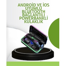Oyun Modlu E10 Bluetooth Kulaklık Powerbank Ve Led Ekranlı - Diğer