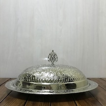 35 Cm İşlemeli Bakır Kayık Sahan Gümüş