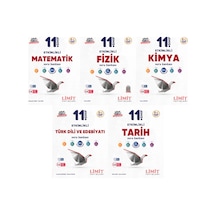 Limit 2027 11. Sınıf Matematik + Fizik + Kimya + Türk Dili Ve Edebiyatı + Tarih Soru Bankası Seti 5 Kitap Maarif Model