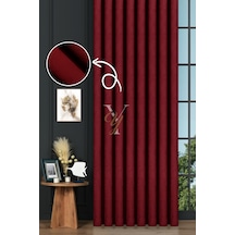 Petek Fon Perde V-1042 Kırmızı Kırmızı
