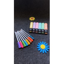 Triball Tükenmez Kalem 8 Renk + Masis Pastel Renk Fosforlu Işaretleme Kalemi 6 Lı Set Karışık