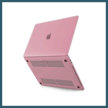 Bezos Macbook Pro 13 2021 Macbook Buzlu Kapak - Pembe Ob