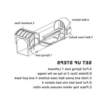 Novahub Yeniden Kullanılabilir Şeffaf Fare Kapanı, Güvenli Bahçe/firma Fare Yakalayıcı, Kendinden Kilitlemeli, Plastik, Akıllı Design