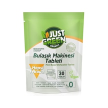 4 Adet Just Green Organik Bulaşık Makinesi Tableti 30'lu 480 G