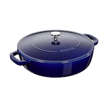 Staub Braisers Chistera Yağmur Efektli Kapaklı Döküm Tencere, Mavi Diğer