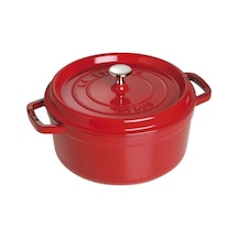 Döküm Tencere Kiraz 24 Cm 3,8 L Yuvarlak Kırmızı
