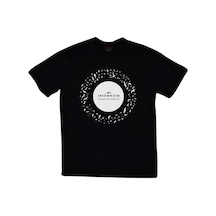 Erkek Siyah Insomnium Baskılı T-shirt SIYAH
