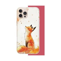 İphone 16 Pro Max Uyumlu Tilki Uv Baskılı Silikon Kılıf Renkli