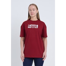 Velvoria Unisex Oversize Bordo Cool T-shirt