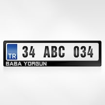Kişiye Özel Baba Yorgun Yazılı Plakalık 461255487