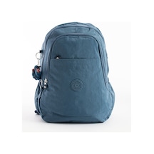 Su Geçirmez Kumaş Mavi Renk Unisex Çanta Yükseklik 40cm Genişlik 28cm