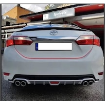 Toyota Corolla Uyumlu Difüzör Arka Tampon Eki Gri 2013
