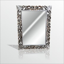 45X60Cm Eskitme Gümüş Işleme Rustik Boy Banyo Duvar Salon Aynası Gümüş