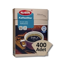 Tr Kahve Filtresi 2 Numara Küçük Boy Naturel Kağıt 400 Adet Genel