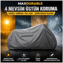 Arora Ar 100t 2a Special Arka Çanta Uyumlu Motosiklet Brandası Su Geçirmez Hıdro Shıeld Pro Kumaş Motor Brandası + Taşıma Çantalı
