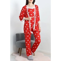 Seka Store Seka Pegasus Üçlü Pijama Takımı Beyazkalp - 66666.1287. Çok Renkli