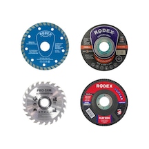 Mermer Metal Ahşap Granit Demir Fayans Kesme Diski Seti 4 Parça N11.381