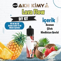 Lava Flow Naked Dıy Kit Çilek Ananas Hindistan Cevizi Gıda Aroması %20 Oranda Aroma İçerir Hazır Değildir 60 Ml