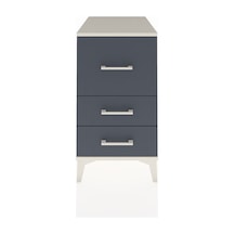 Kronos Komodin 3 Çekmeceli 44x59x80 Aytaşı-antrasit Aytaşı