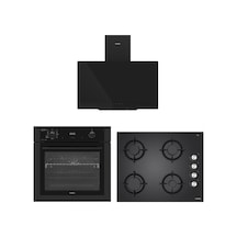 Vestel AF-810412 MS LF WIFI + AO-651041 S DG + AD-63330 S Eğik Siyah Dijital Prestij Set
