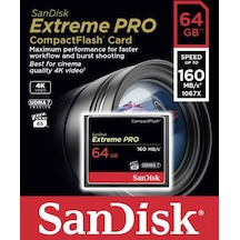 Sandisk Extreme Pro Compact Flash SDCFXPS-064G-X46 64 GB CF Hafıza Kartı