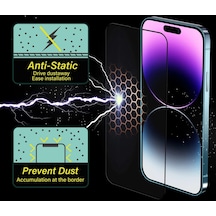 Ip 15 / 16 - Apple iPhone Uyumlu  Antistatik Cam Tam Kaplayan Ekran Koruyucu